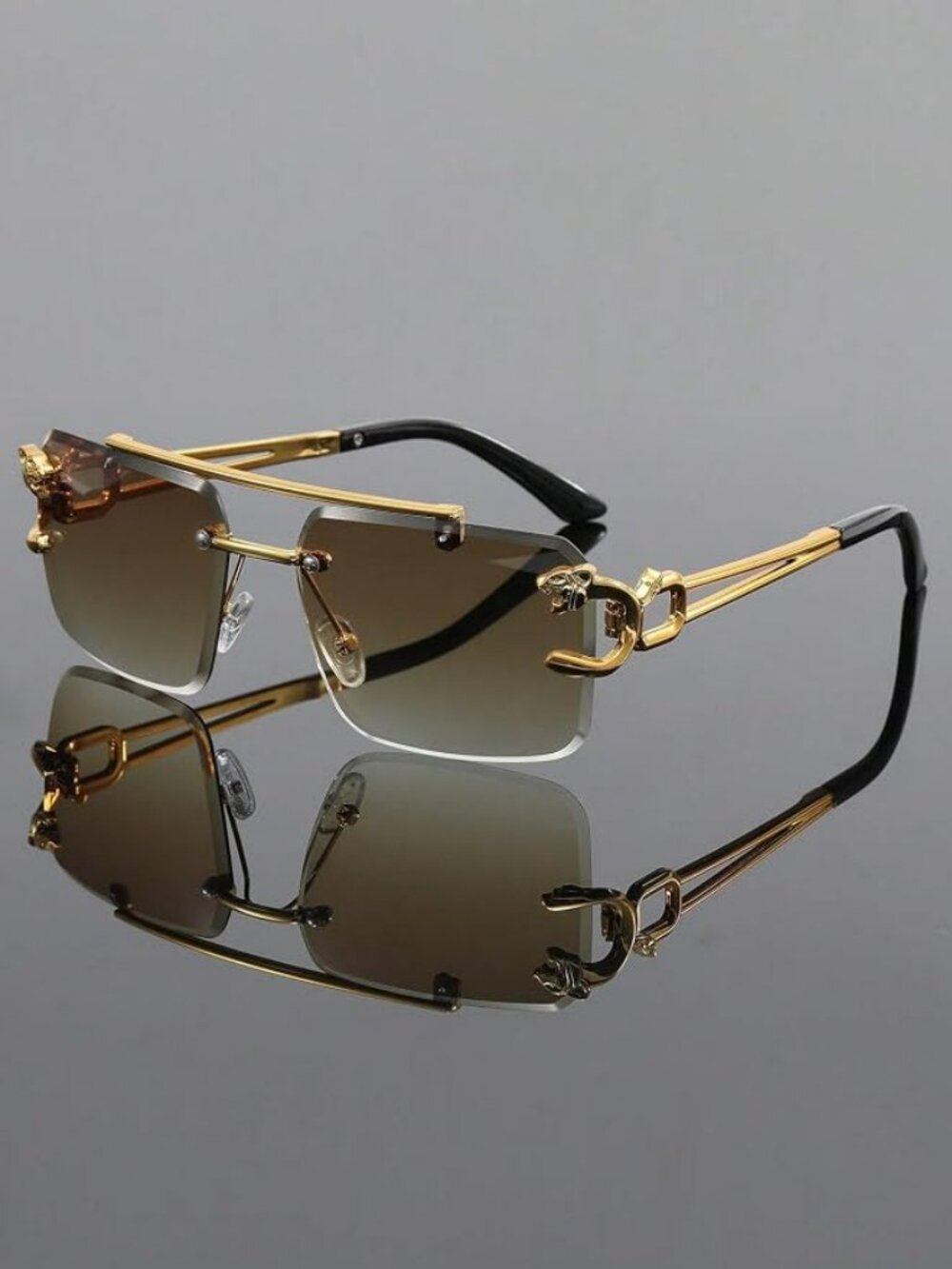 1pc Frameless Gradient Color Sunglasses
